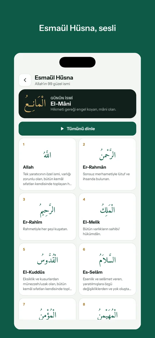 İbadet Vakti: Esmaü’l-Hüsna